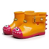 Tovadoo レインブーツ 男の子 女の子 防水 滑り止め 恐竜 鮫 多色 四季用 可愛い カジュアル 通学 旅行 プレゼント 0-6.5歳