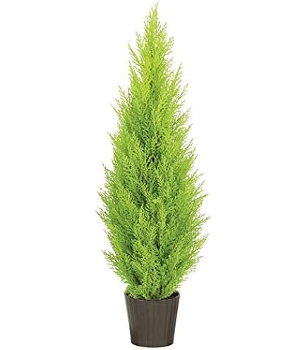 光触媒　人工観葉植物　フェイクグリーン　ゴールドクレスト1.4 室内外兼用 Amazon｜人工観葉植物 フェイクグリーン 屋外仕様 ゴールドクレスト