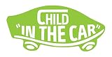 【全16色】人気!チャイルド イン カー ステッカー!Child in car Sticker /車用/シール/ Vinyl/Decal /バイナル/デカール/ステッカー/CIC-2 (ライムグリーン