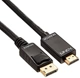 LINDY DisplayPort 1.2 - HDMI 1.4a変換ケーブル、2m(型番:41717)
