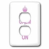 3dRose lsp_157760_6 Keep Calm And Quilt On - Carry On Quilting - Quilter Gifts - Pink Fun Funny Humo