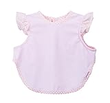 幼児 赤ちゃん ベビー服 お食事用ビブ スモック エプロン よだれかけ うわっぱり 防水 通気 柔らかい 快適 高質量 アラミド繊維製（Sサイズ）ピンク