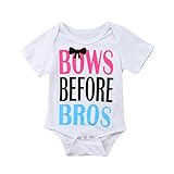 (ササレルン) Sasarelun 可愛い子供服 半袖 ローマ字柄付き コットン 女の子 男の子 ロンパース オールインワン カバーオール 夏 ホワイト100/18~24ヶ月