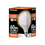 スタイルド LED電球 E26 電球色 60W形相当 ボール形 広配光タイプ HDG60L1