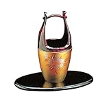タジマ 金沢金箔 花生 花器 手桶花生 山茶花