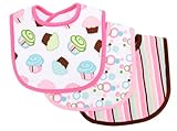 Trend Lab 3 Count Bib Set, Cupcake by Trend Lab