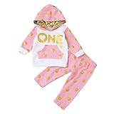 Tovadoo 子供服 ベビー服 女の子 パーカー＋ズボン セットアップ 水玉 ゴールド 長袖 秋冬 おしゃれ ファッション パーティー 旅行 保育園