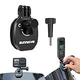 DJI Osmo Action 6 /OSMO 360/X5/ace pro 2/Action 5 Pro オートバイ 電気自動車のウィンドスクリーン クリップスポーツカメラマウント GoPro13/12/11/10/9/Action4/3/Pocket3/2/ GO3/GO3S/Ace Pro、ONE R、携帯電話に対応 insta360 X5アクセサリ (インスタ360用オートバイスタンド)