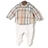 ロンパース 71 バーバリー 71179 BURBERRY ホワイト ボーイズ