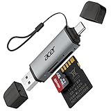 Acer 2-in-1 SD/microSDカードリーダー Type-C & USB 3.0 超高速転送 OTG対応 幅広い互換性