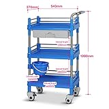 理容店トロリーヘアサロン専用ラックトロリートロリー理容室ショッピングカート (色 : A)