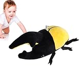 カブトムシのぬいぐるみ - ぬいぐるみトランペットぬいぐるみ仙ストラップウェディングドールユニークなシミュレーションビートルおもちゃモデル人形,カブトムシ ぬいぐるみ チャルコソーマ アトラス アニマル アニマル キーホルダー ギフト