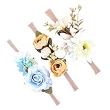 ノーブランド品 　全4スタイル　女の子　ヘアアクセサリー　造花　ヘッドバンド　髪飾り　写真道具　綺麗 - スタイル4