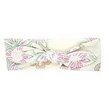 【ノーブランド 品】赤ちゃん　子供　女の子　花　ウサギの耳　ヘアバンド　ターバン　弓のヘッドバンド　４色 - ホワイト