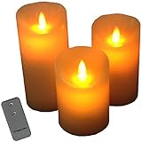 ワイヤレス LED キャンドル ライト リモコン 付き 3個 セット