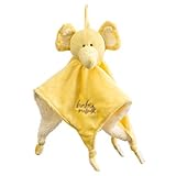 Baby Mink Elephant Lovey/Security Blanket - Yellow by Baby Mink