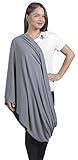Ultra High Quality Bamboo Infinity Nursing Scarf, Nursing Cover for Breastfeeding, Grey by Luxurious