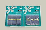 TOALSON(トアルソン) アスタリスクグリップ オーバーグリップ 3本入×2セット ダークブルー TG113D-2SET