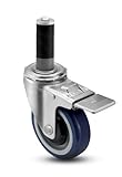 Shepherd Institutional Series 5 Diameter Ball Bearing Urethane Wheel Total Lock Caster Expanding Ste