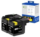 【korin本舗】LC119BK 互換インクカートリッジ ブラザー(Brother)用 プリンター インク LC119 合計2本 増量 説明書付 残量表示 個包装 対応機種: MFC-J6975CDW MFC-J6973CDW MFC-J6970CDW MFC-J6770CDW MFC-J6573CDW MFC-J6570CDW