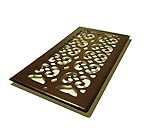 Decor Grates SP612R-RB Scroll Plated Return, 6-Inch by 12-Inch, Rubbed Bronze [並行輸入品]