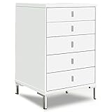 サンコウ 真空張チェスト 幅80-5段チェスト ホワイト 56370