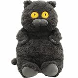 猫 ぬいぐるみ 動物 アニマル ふわふわ もこもこ おもちゃ 大きいぬいぐるみ かわいい 誕生日プレゼント 約40㎝ (猫 ぬいぐるみ · 黒)