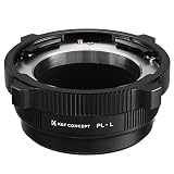 K&F CONCEPT PL-L マウントアダプター PLマウントレンズ ライカ対応Lマウントカメラ 変換アダプター レンズ変換アダプター 無限遠実現 フレア防止