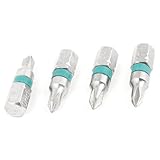 uxcell ドライバービット　六角シャンク　メタル　 PH0 タイプ　4個