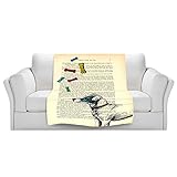 ブランケットウルトラソフトFuzzy 4サイズ！DIANOCHEデザインからby Madame MementoホームDecor Unique Designer芸術的スタイリッシュな寝室アイデアCouc