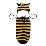 Zhhlinyuan Newborn Baby Photography Sleeping Bag Crochet Knitting Sack+Hat Suits Infant Baby Costume