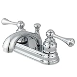 Kingston Brass KB3601BL Two Handle 4 in. Centerset Lavatory Faucet with Retail Pop-up