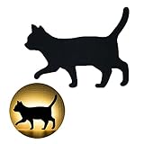 LEDナイトライトセンサー付き、Niceeshop ( TM )音声制御さライトバッテリーPowered、かわいい猫形状壁ライト、ムード用ナイトライト寝室ホームデコレーション 702577913051