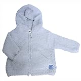 kashwere カシウェア ふわふわ ベビーパーカー ベビー ブルー BABY HOODED JACKET Baby Blue (18～24ヶ月)