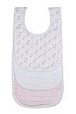 Lassig Lela Deer Pattern Muslin Bib, Light Pink by HABA [並行輸入品]