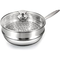 ステンレス スチール フライパン ガラス蓋付き*2 楽天市場】カークランド 鍋 フライパン セット ガラス蓋付き