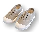 （タタ＆ミミ）Tata&Mimi キッズ スニーカー スリッポン 紐なし シンプル 通園 通学 tm00038 (18cm, グレー)