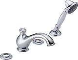 Delta T4778-LHP Leland Roman Bathtub Faucet with Hand Shower Trim without Handles, Chrome by DELTA F