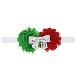 Zhhlinyuan ベビー小物 Sequins Bowknot Hairband ヘアアクセサリ Baby Girl Christmas Infant Headdress for Costume