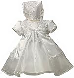 Kid Collectionベビー女子サテン&オーガンザ洗礼式セット18 – 24 m XL ( Kid b565 )