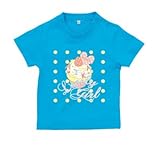 BabyChips LOVERY カップケーキ(名入れ半袖ベビーTシャツ) 130 ターコイズ
