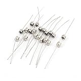 uxcell　ガラス管ヒューズ　アキシャルリード　ダブルキャップ　5x20mm　250V　1A　10本入