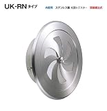 宇佐美工業　ステンレス製　内壁用　丸型レジスター　UK-RNタイプ　UK-RN75S-HL　溶接組立式