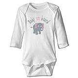 クール 赤ちゃん ベビー エレファント 半袖ロンパース 体に合う White Size 18 Months