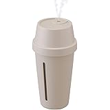 アイリスオーヤマ 加湿器 超音波式 タンク容量 280ml 7時間連続加湿 小型 卓上 車内 デスク用 タンブラー型 USB給電 UHM-U01-C カフェオレ