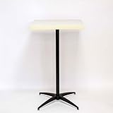 カウンターテーブル・ハイテーブル 幅60×奥行60×高さ102cm (ホワイト)