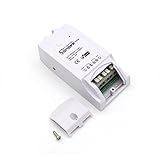 Sonoff TH16遠隔家庭の温度と湿度を監視するホームオートメーションシステム用のWiFiスマートスイッチ、温度と湿度をモニターする無線WiFiスイッチ、Alexa（最大電流16A）と互換性があり