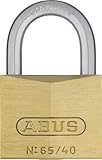 Abus 65IB/40 Brass Padlock Stainless Steel Shackle Carded