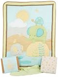 Summer Infant SwaddleMe 4 Piece Crib Bedding Set, Elephant Splash by Summer Infant [並行輸入品]