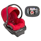 2015 Maxi-Cosi Mico AP Infant Car Seat, Red Rumor with Baby In-Sight Mirror by Maxi-Cosi